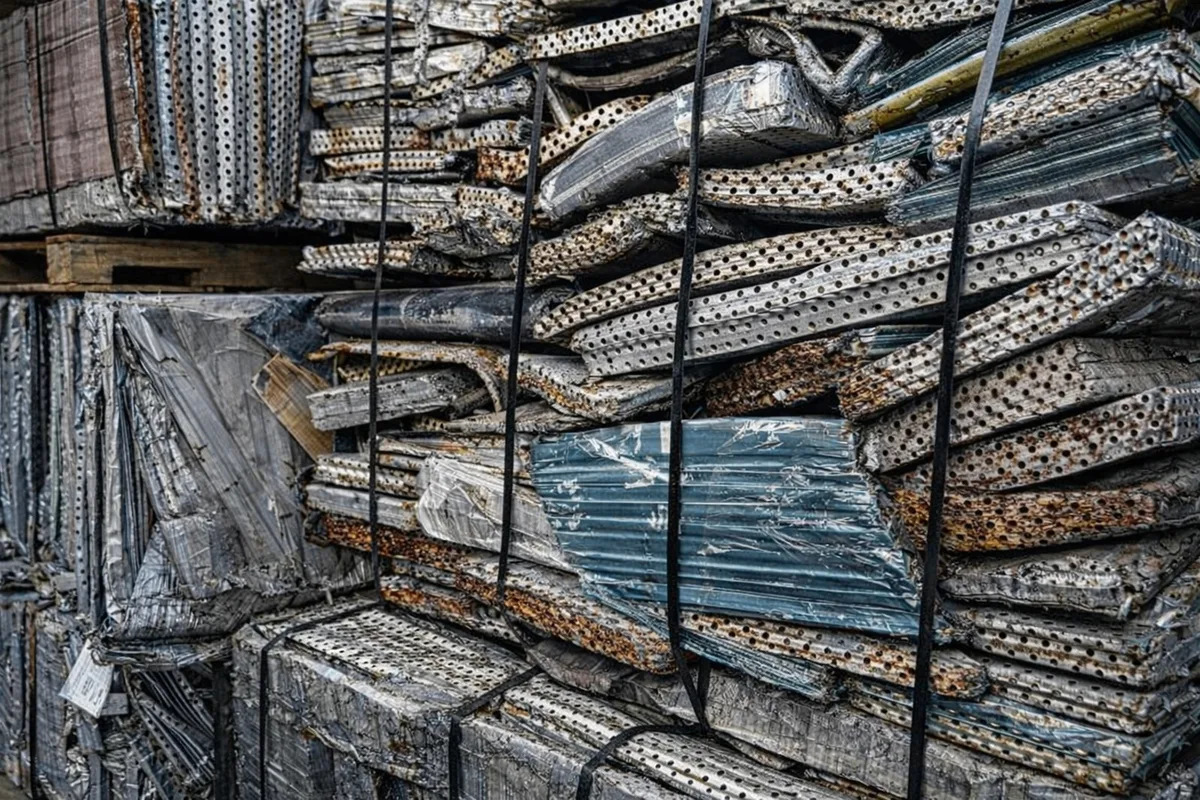 Incoming aluminum copper radiator scrap